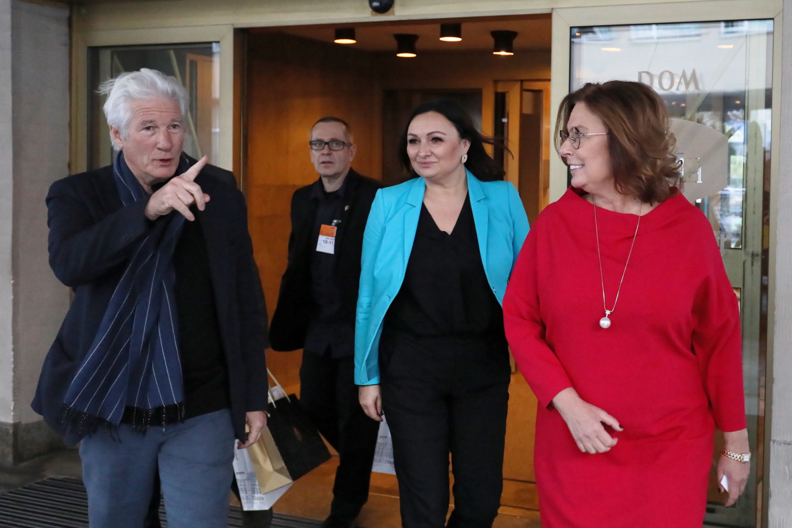 Richard Gere podczas wizyty w polskim Sejmie