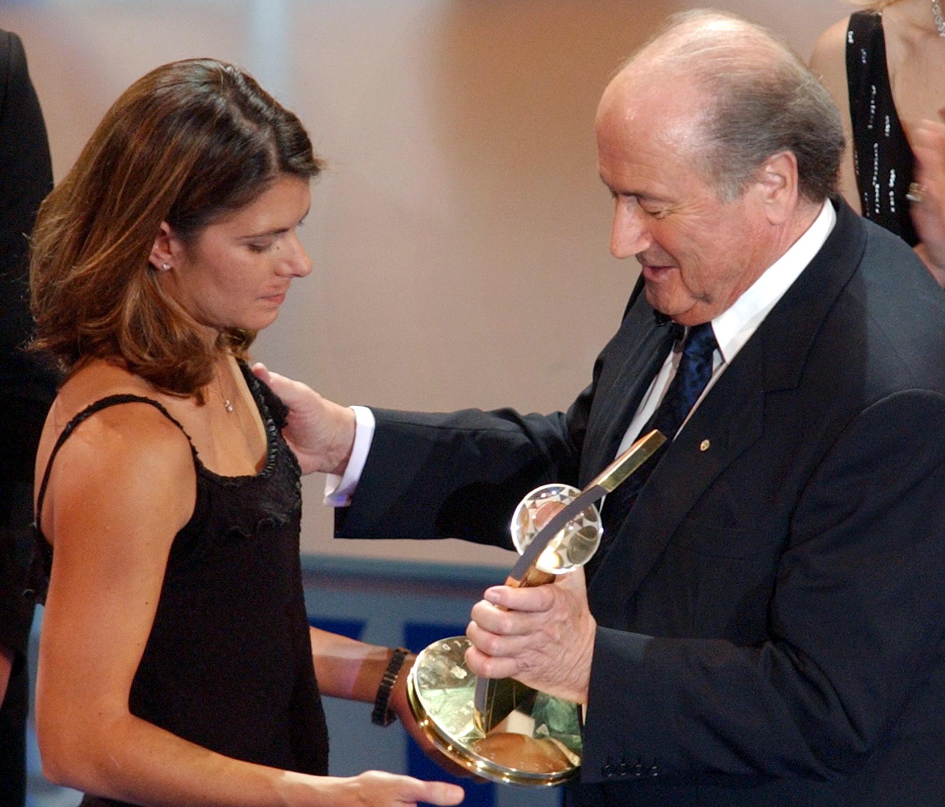 Sepp Blatter i Mia Hamm