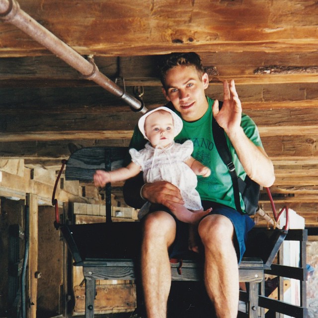 Paul Walker z córeczką Meadow