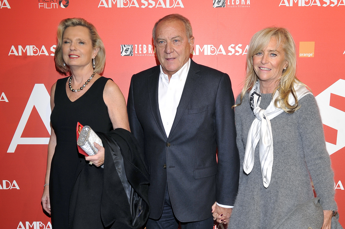 Zbigniew Niemczycki i Katarzyna na premierze filmu