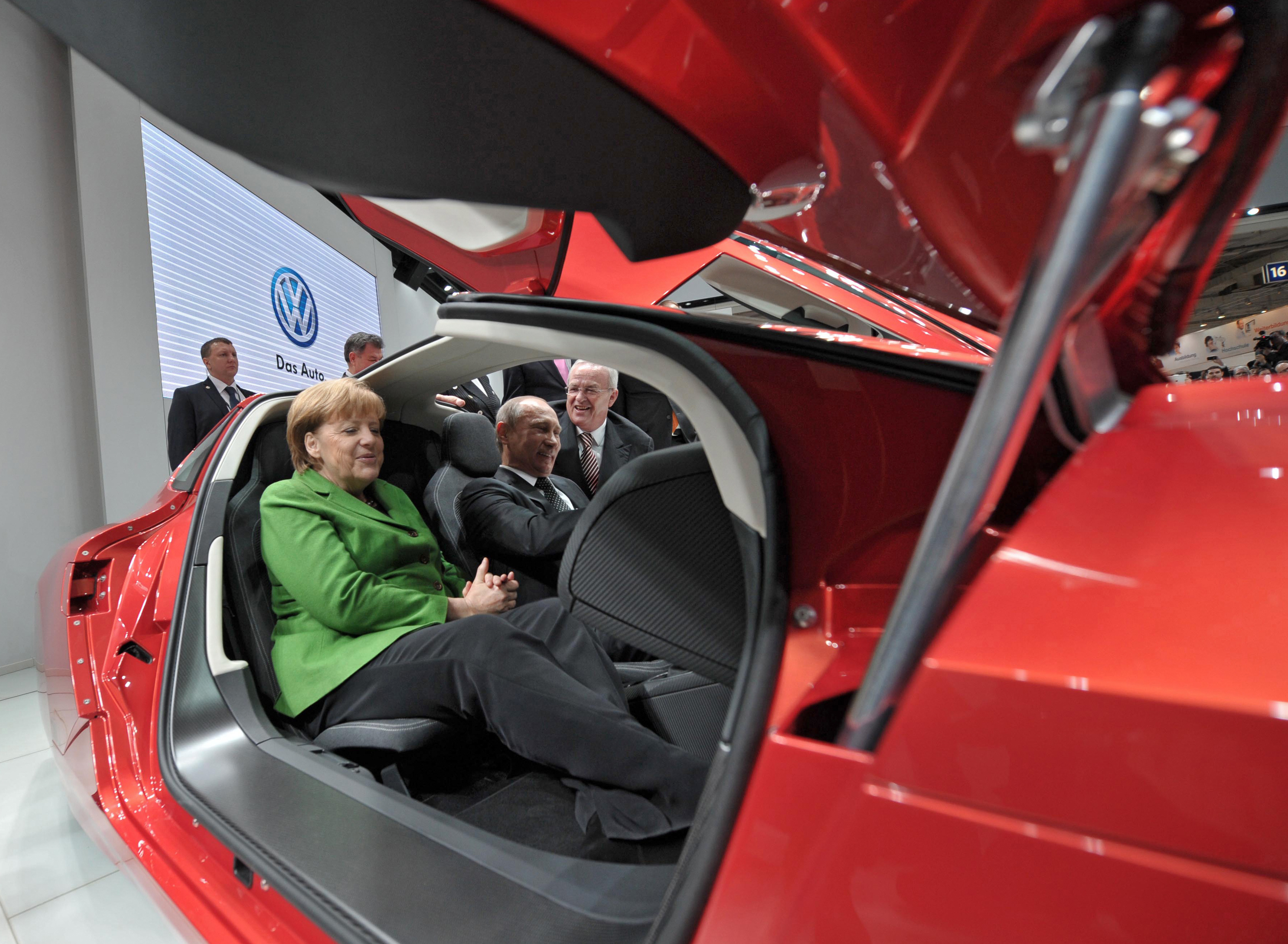 Angela Merkel i Władimir Putin