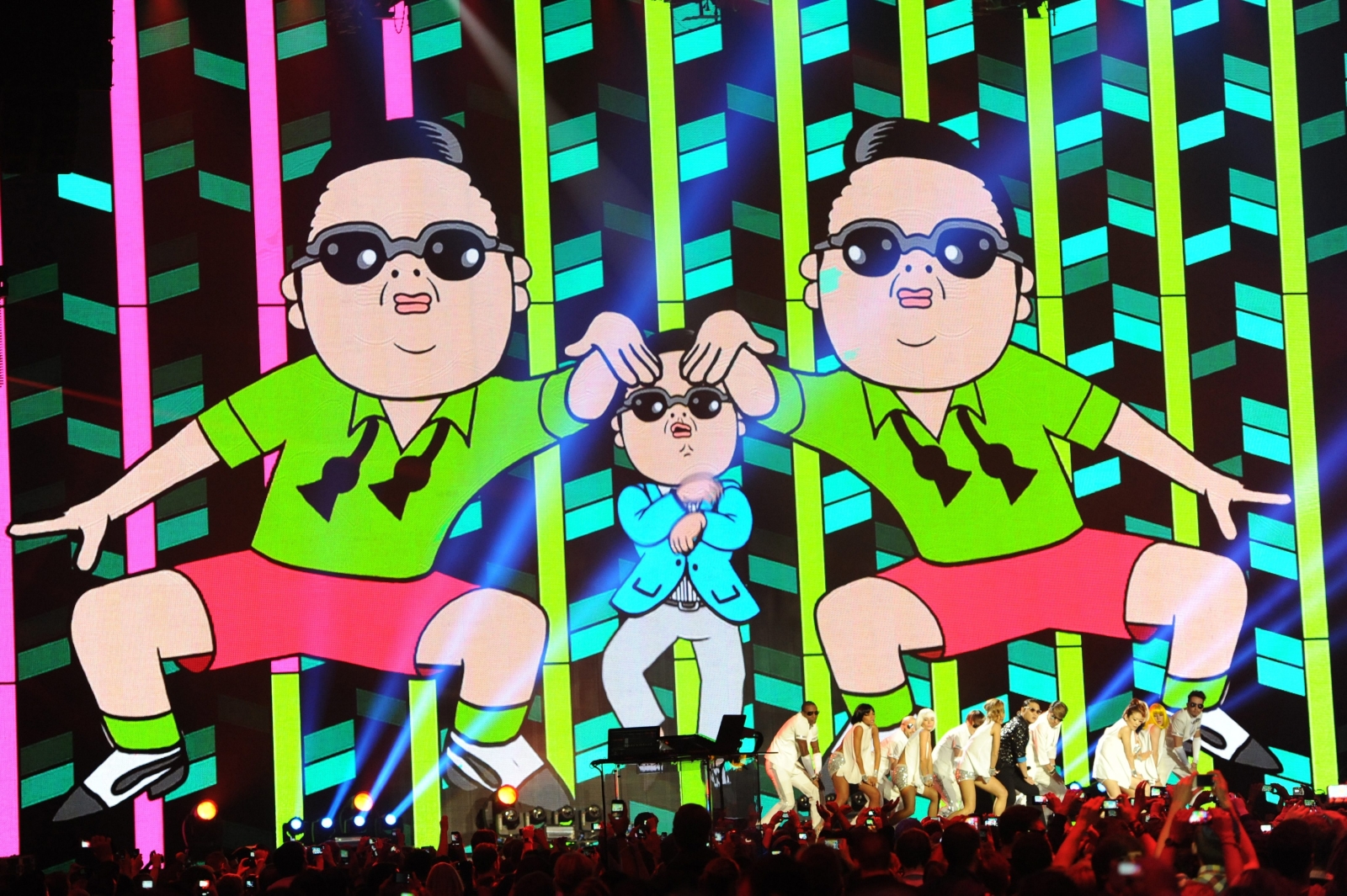 Psy w akcji podczas MTV Europe Music Awards (EMA) 2012