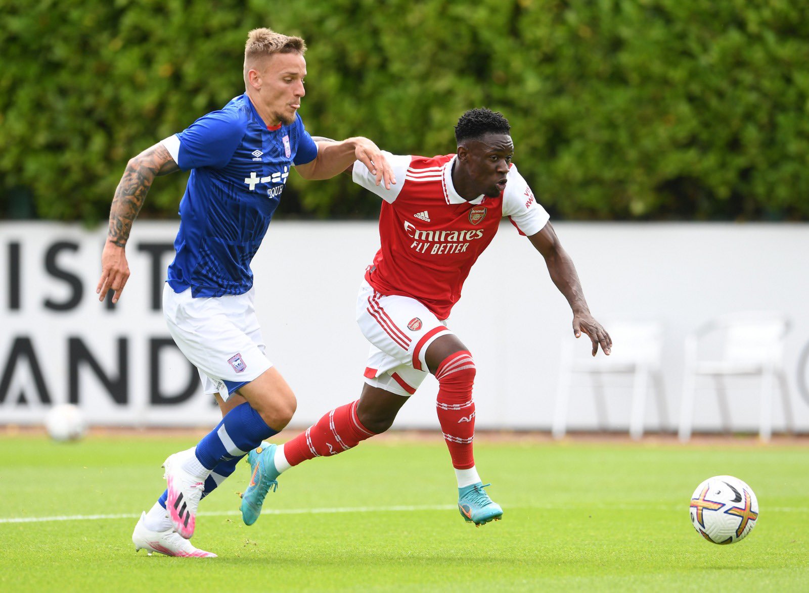 Folarin Balogun celebrates birthday with Nigerian attire after goal for Arsenal