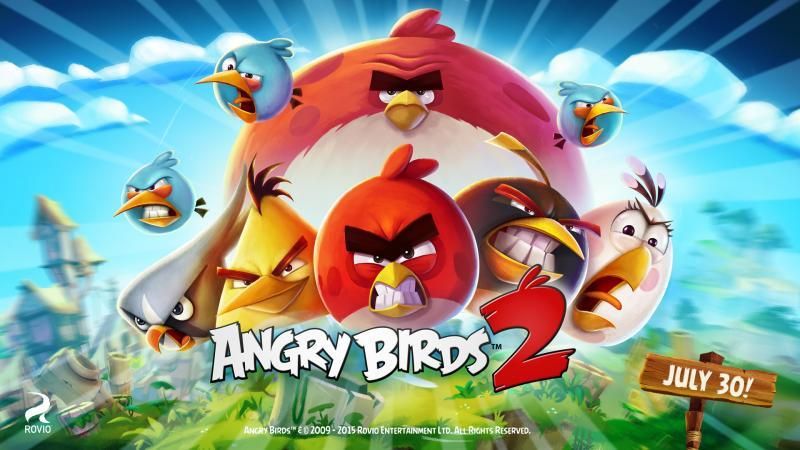 Angry Birds 2 s novými postavičkami a trikmi. Hráč si môže zvoliť vtáka