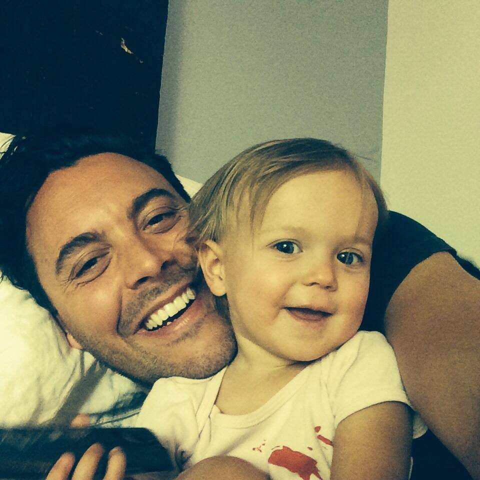 Jack Huston z córeczką Sage