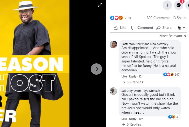 Date Rush viewers unhappy about producers dropping Nii Kpakpo Thompson