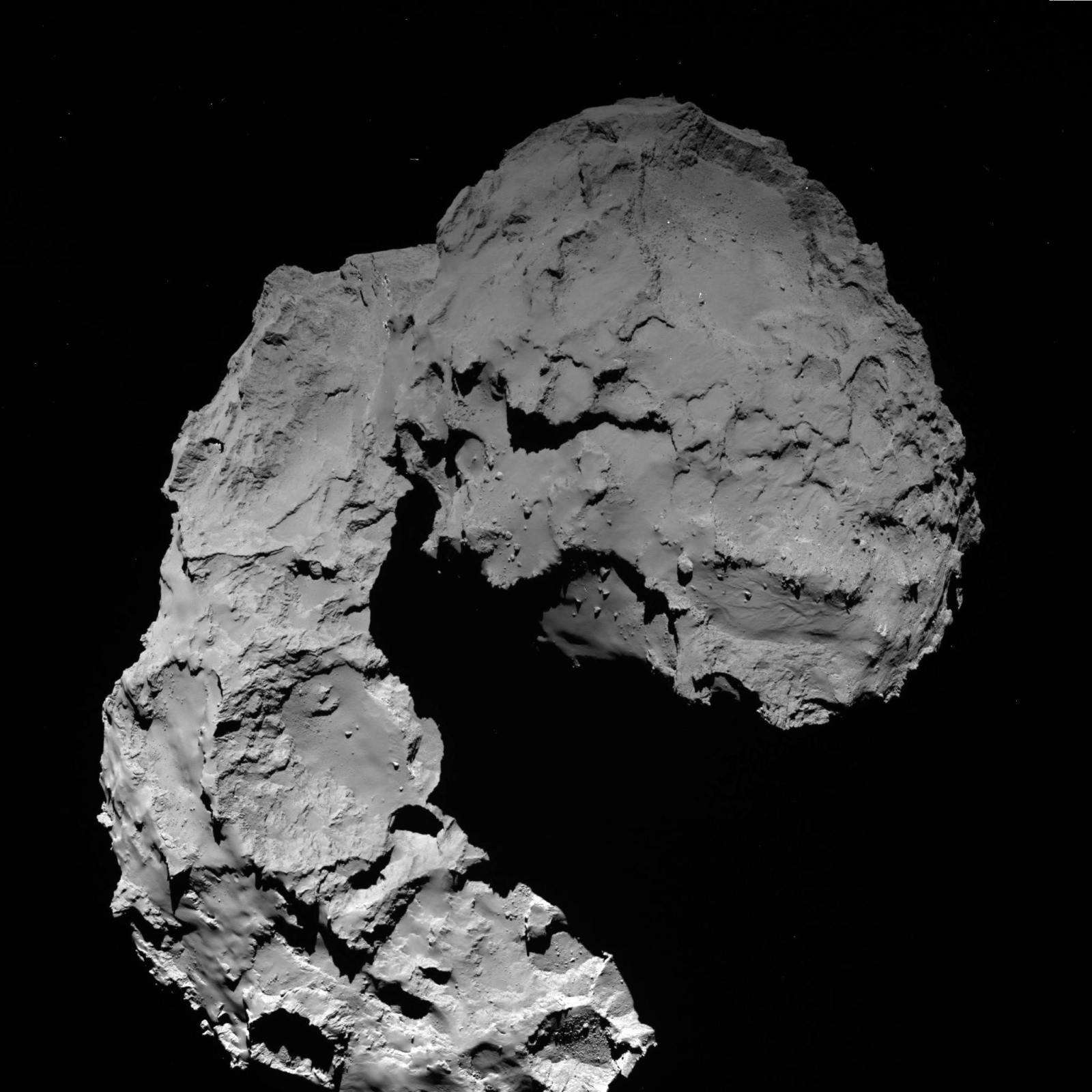 Kometa 67P/Czuriumow-Gierasimienko - zdjęcie wykonane przez sondę Rosetta