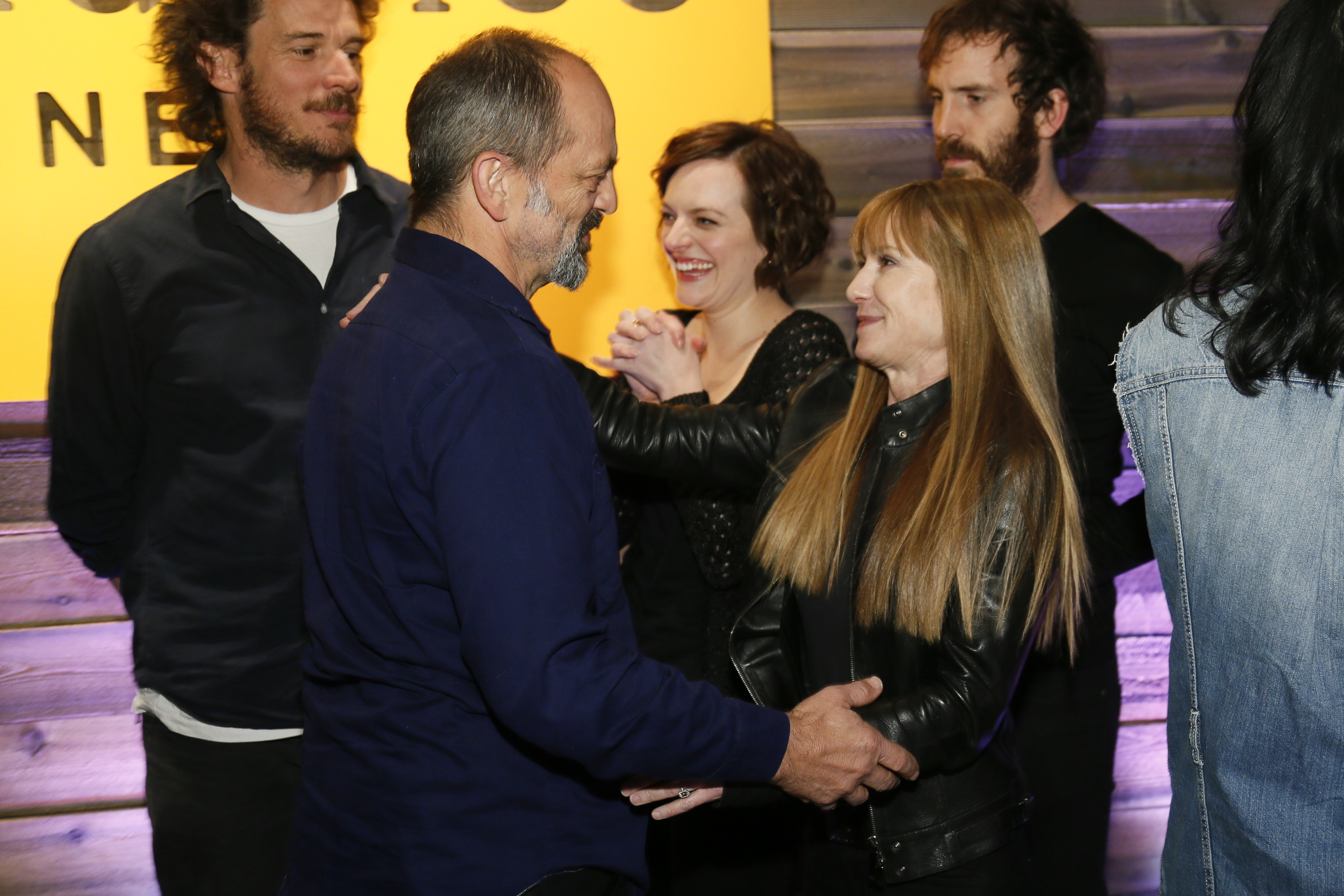 Jacek Koman (z Holly Hunter na festiwalu w Sundance 2013)