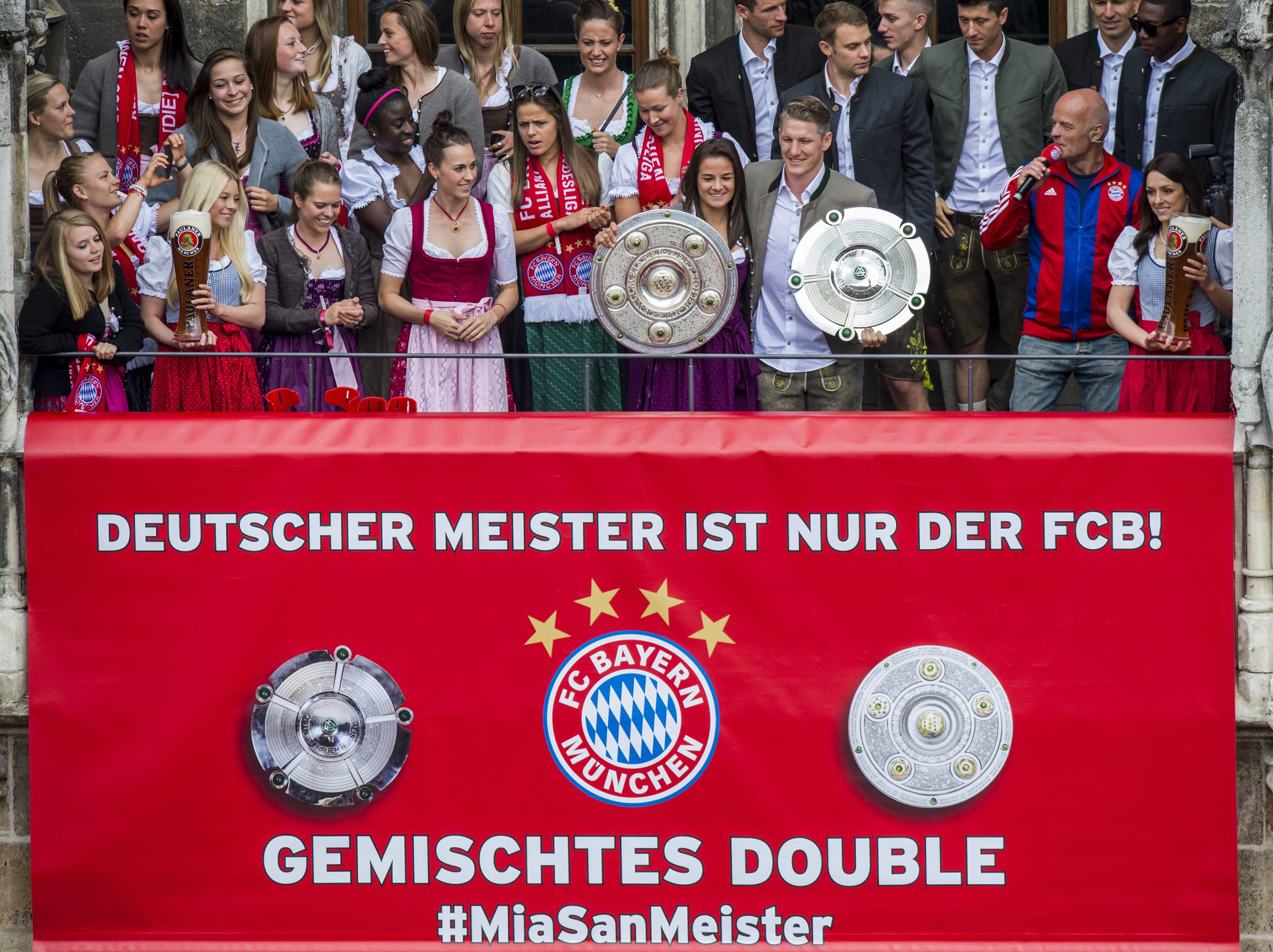 Tak Robert Lewandowski z kolegami z Bayernu świętował mistrzowski tytuł