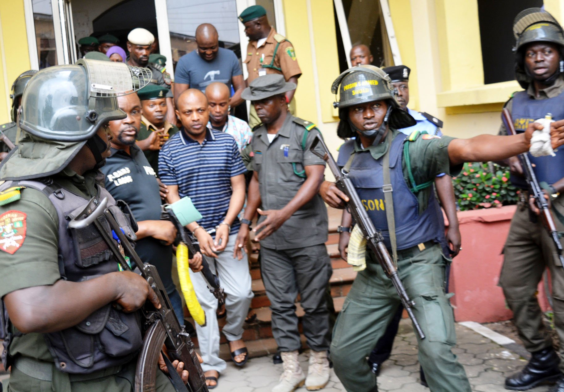 Evans  appears in court during his trial for kidnapping and murder (Fionanews.ng)
