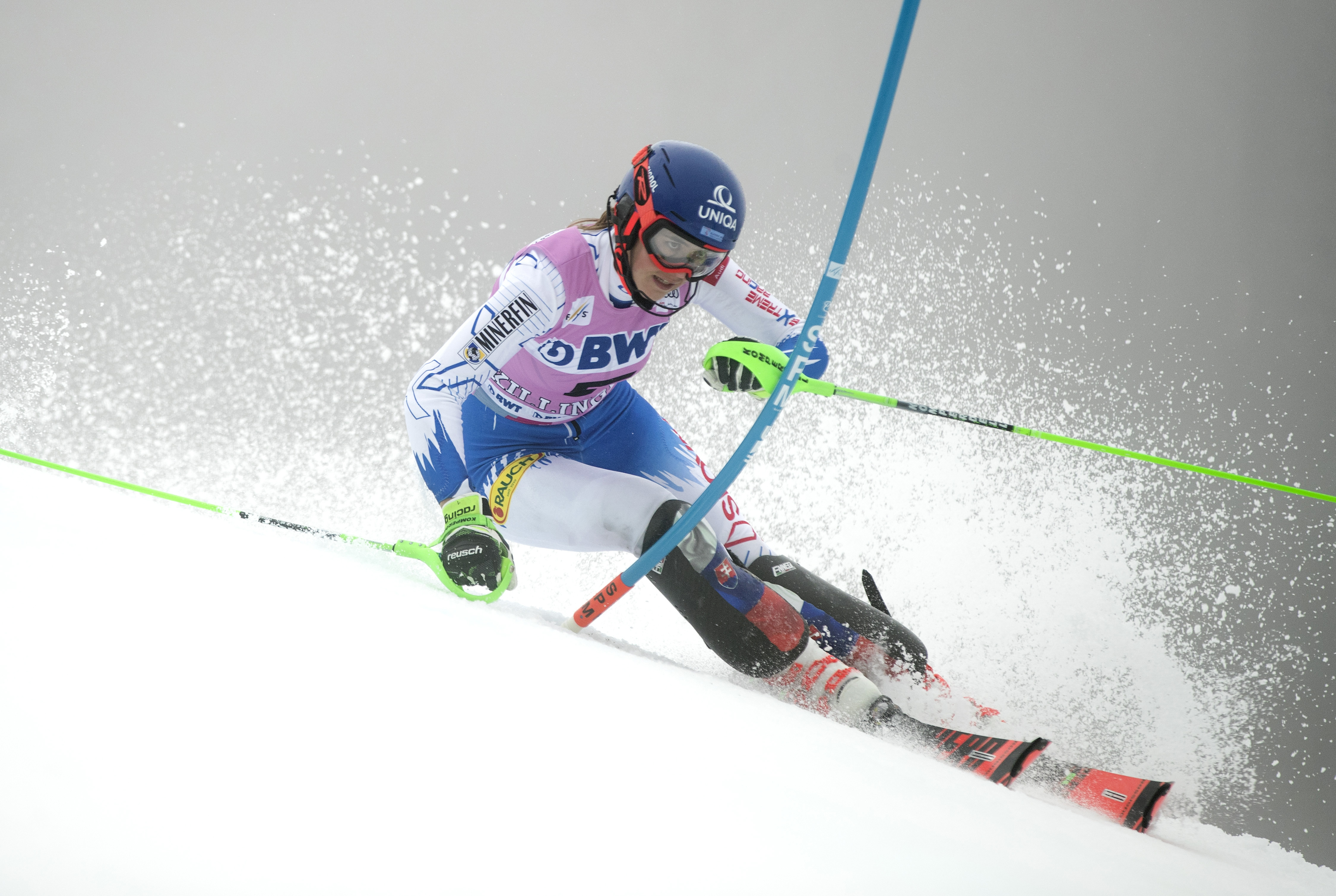 Slalom: Petra Vlhová predviedla výbornú jazdu, siahala na víťazstvo