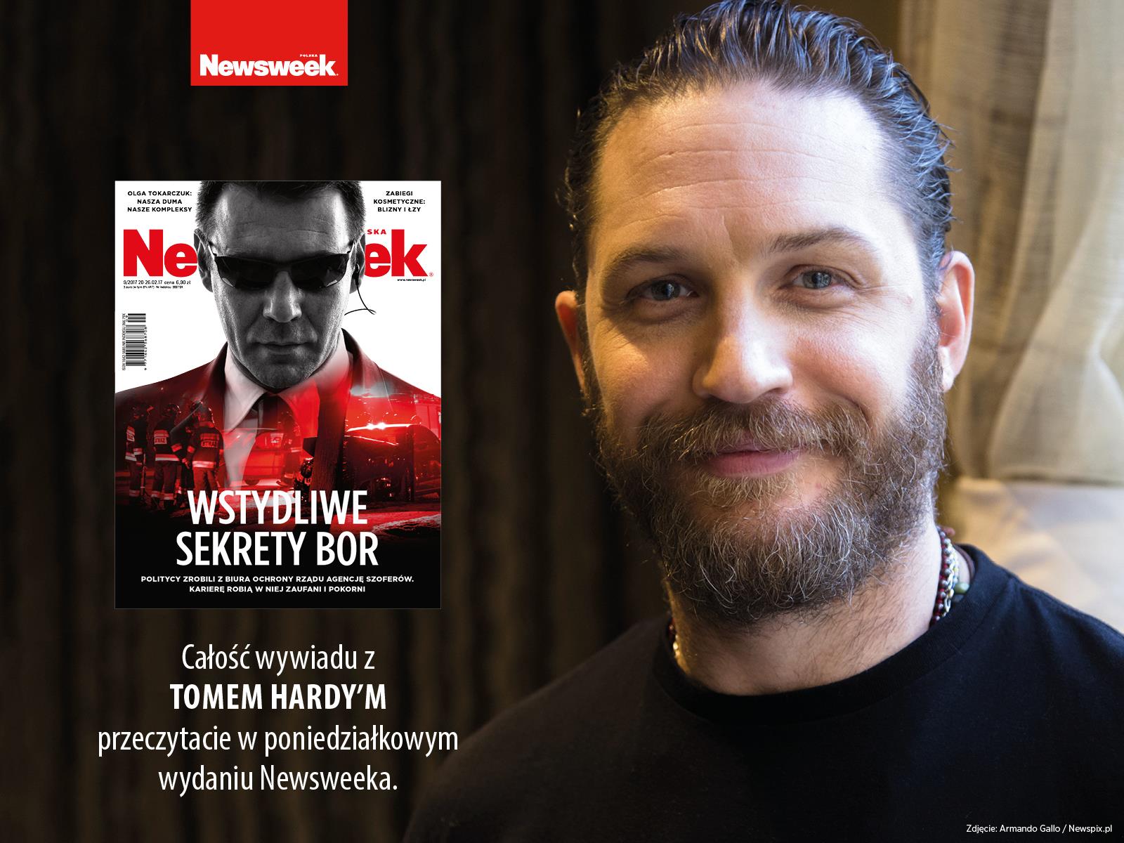 Tom Hardy wywiad dla Newsweeka