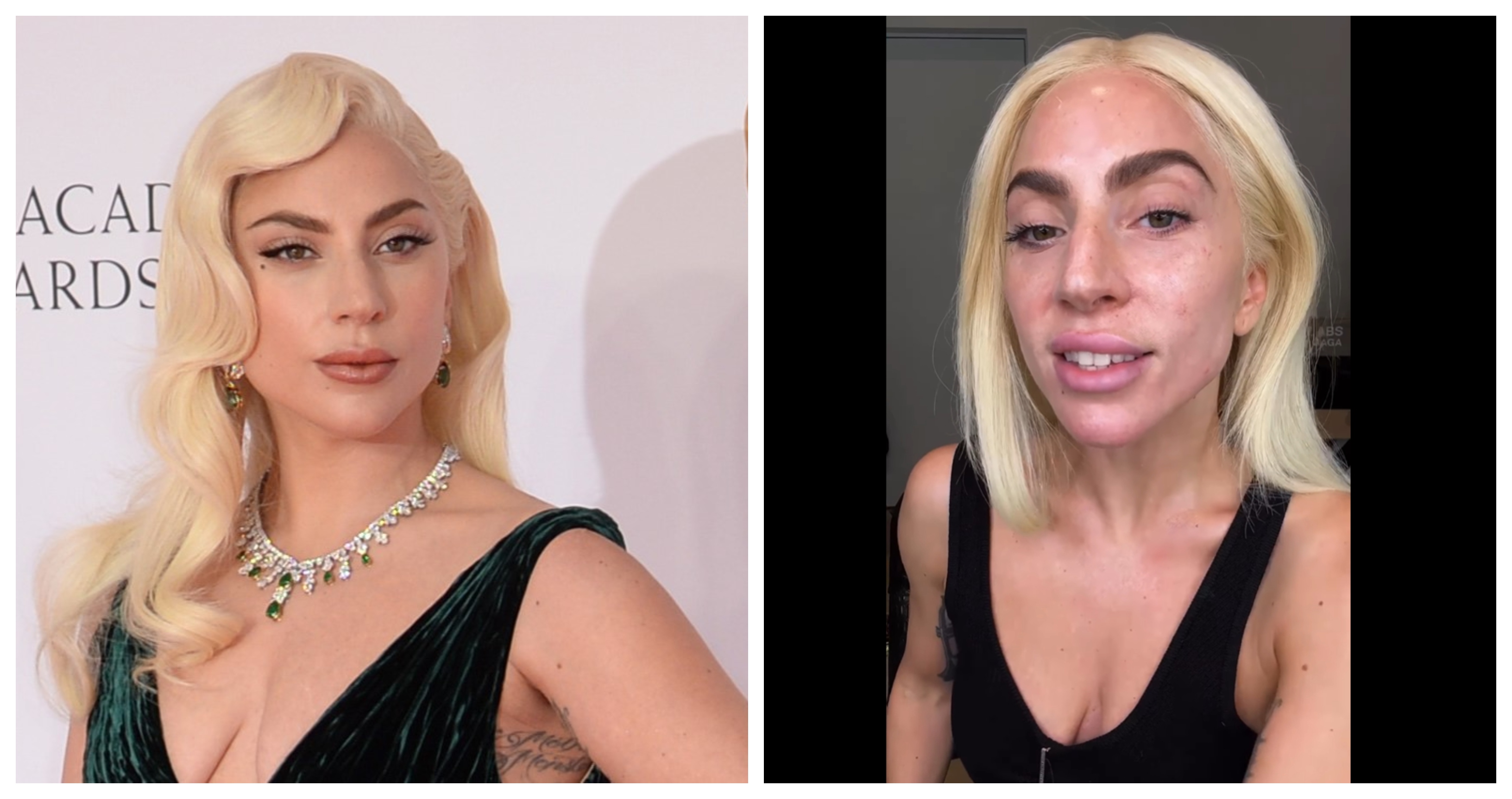 Lady Gaga smink nélkül mutatta meg magát – videó
