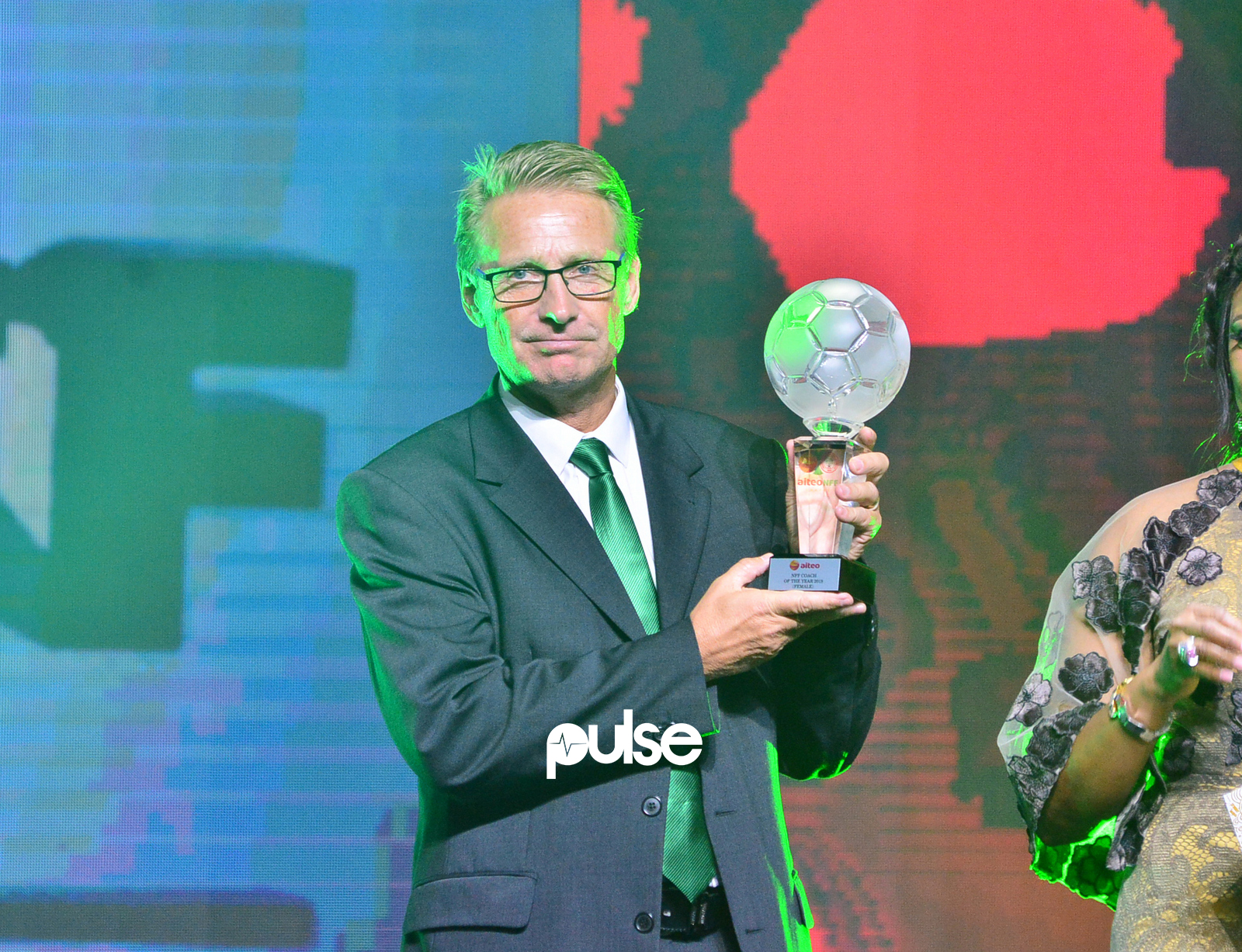 Thomas Dennerby led the Super Falcons to the AWCON 2018 title (Pulse Nigeria)