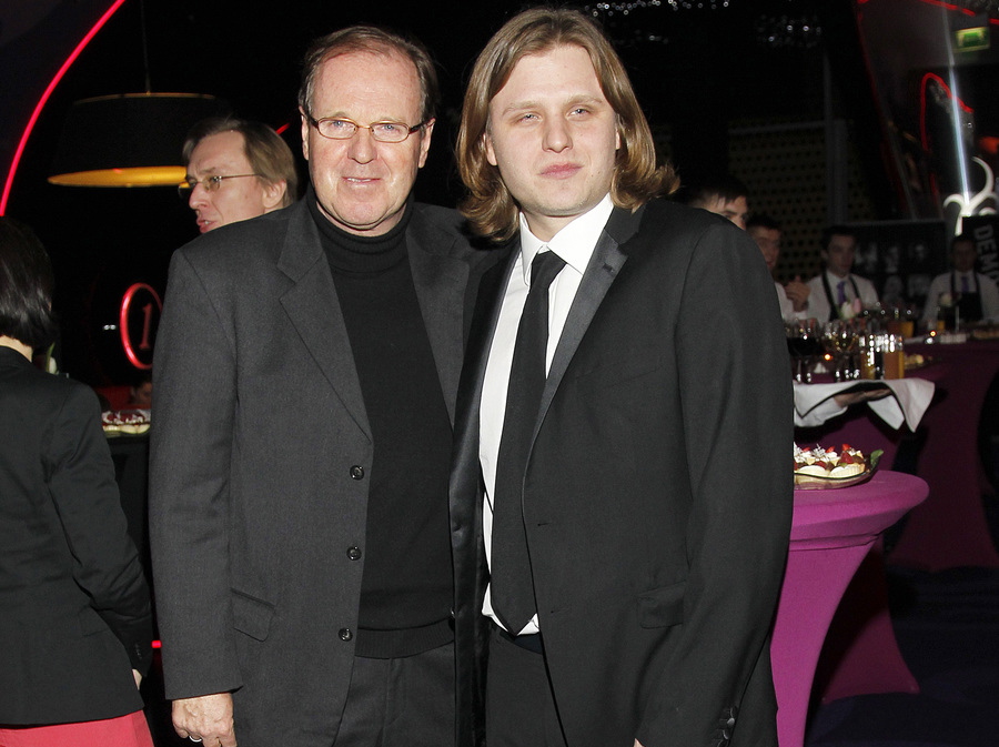 Wojciech Fibak i producent filmu Piotr Woźniak-Starak