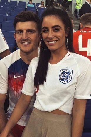 Manchester United captain Harry Maguire and wife Fern Hawkins