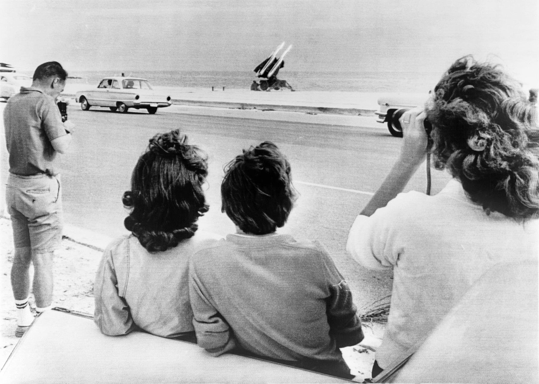 Plaża Smathers na Florydzie, gdzie podczas kryzysu kubańskiego został rozmieszczony przeciwlotniczy system rakietowy średniego zasięgu, 1962 r.