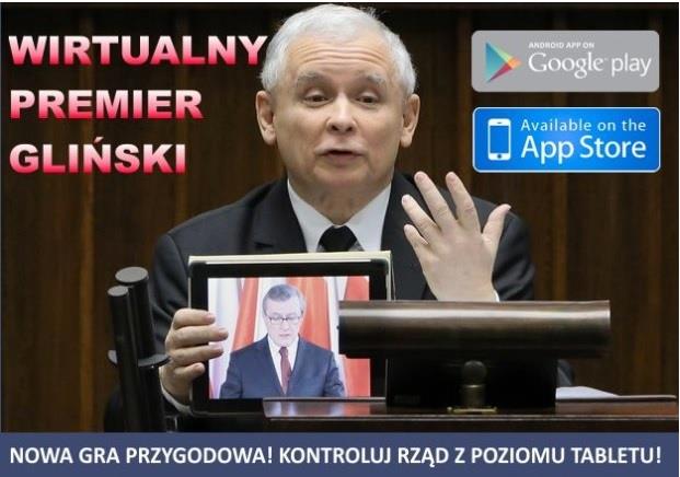 Kaczyński ipad Gliński mem 11 facebook