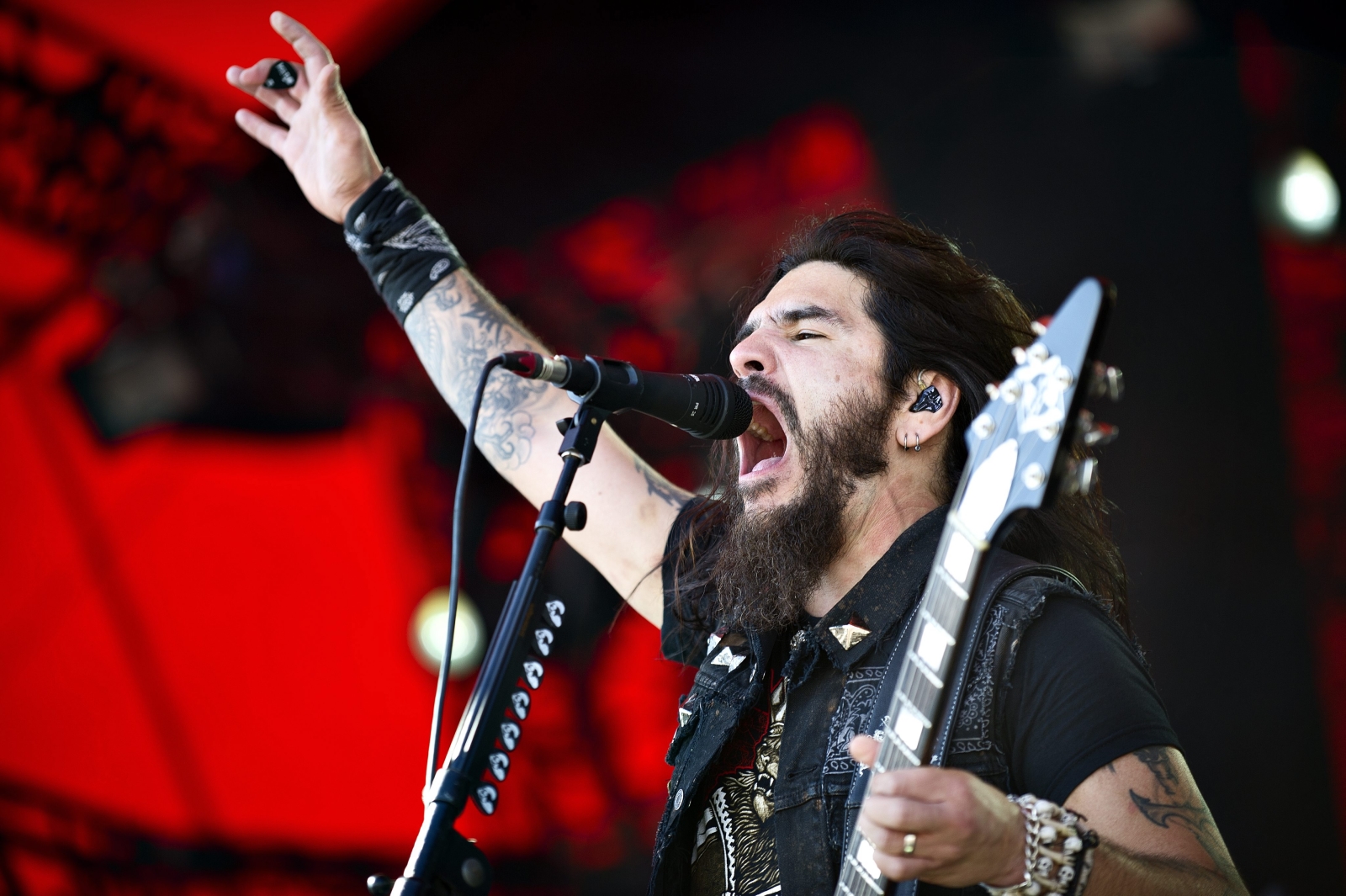 Robb Flynn z Machine Head na Roskilde Festival 2012