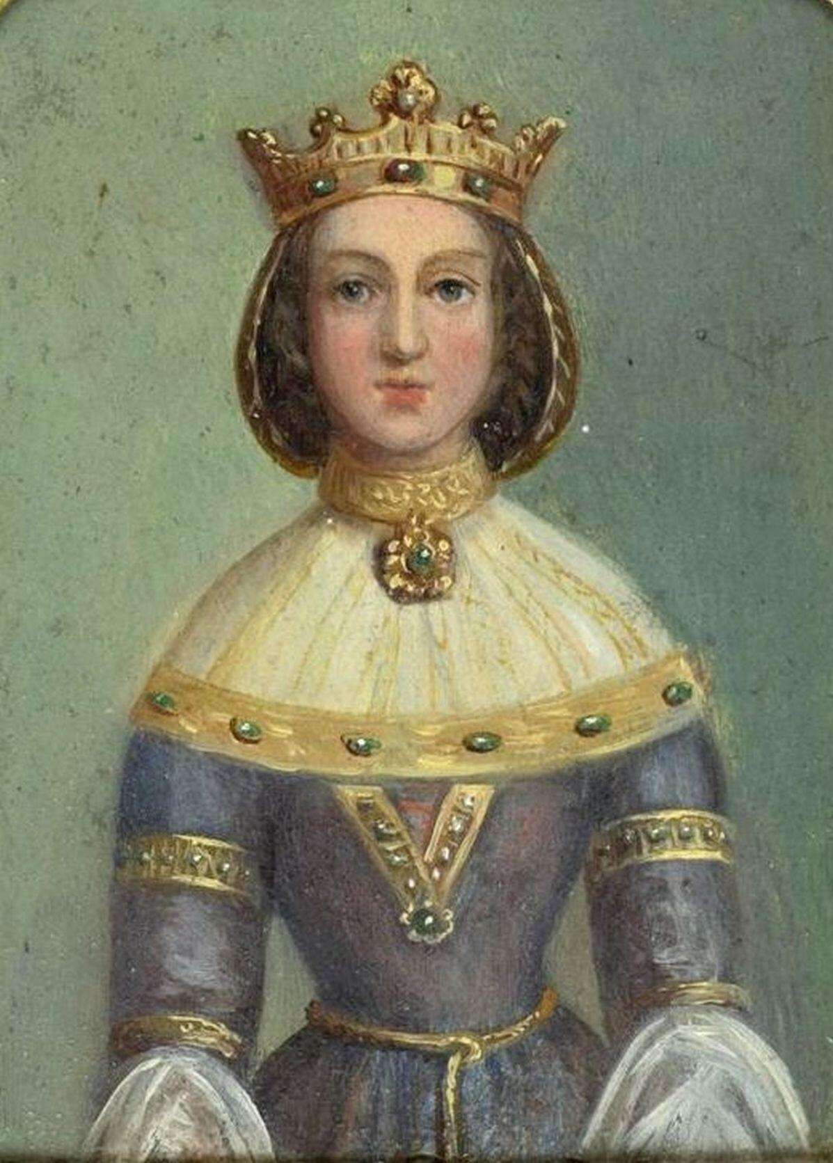Portret Anny Cylejskej autorstwa Marcelego Krajewskiego, powstał prawdopodobnie w latach 1866-1870