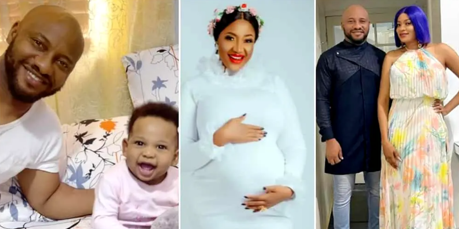Yul Edochie, son and second wife