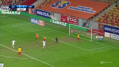 Jagiellonia - Górnik Z. (0:2): Dublet Angula! 34-latek z dużym spokoju wykończył świetną akcję Żurkowskiego