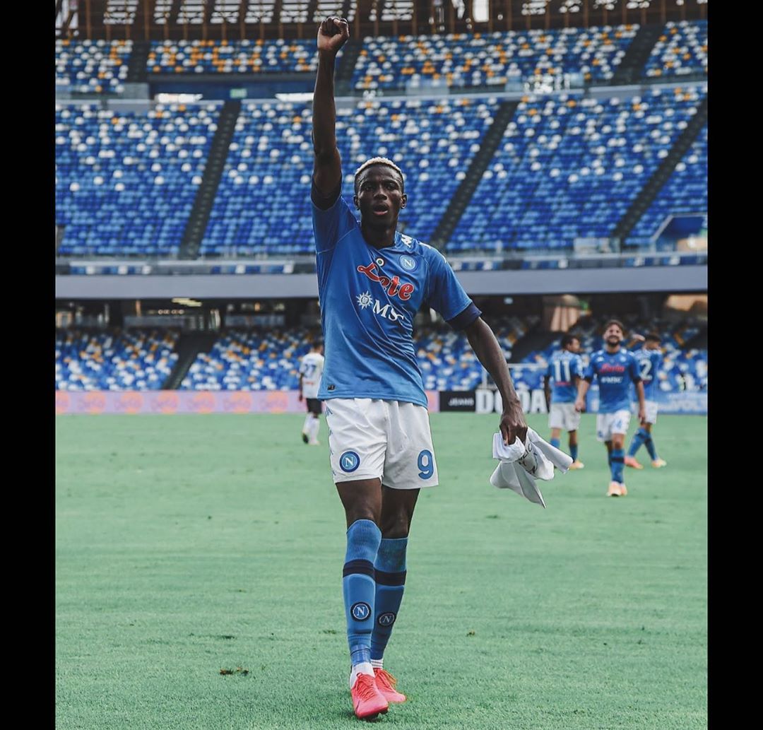 Victor Osimhen got his debut goal for Napoli  (Instagram/Victor Osimhen)