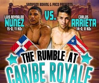 Luis Nunez vs Carlos Arrieta to kickstart 2022 at Caribe Royale in Orlando