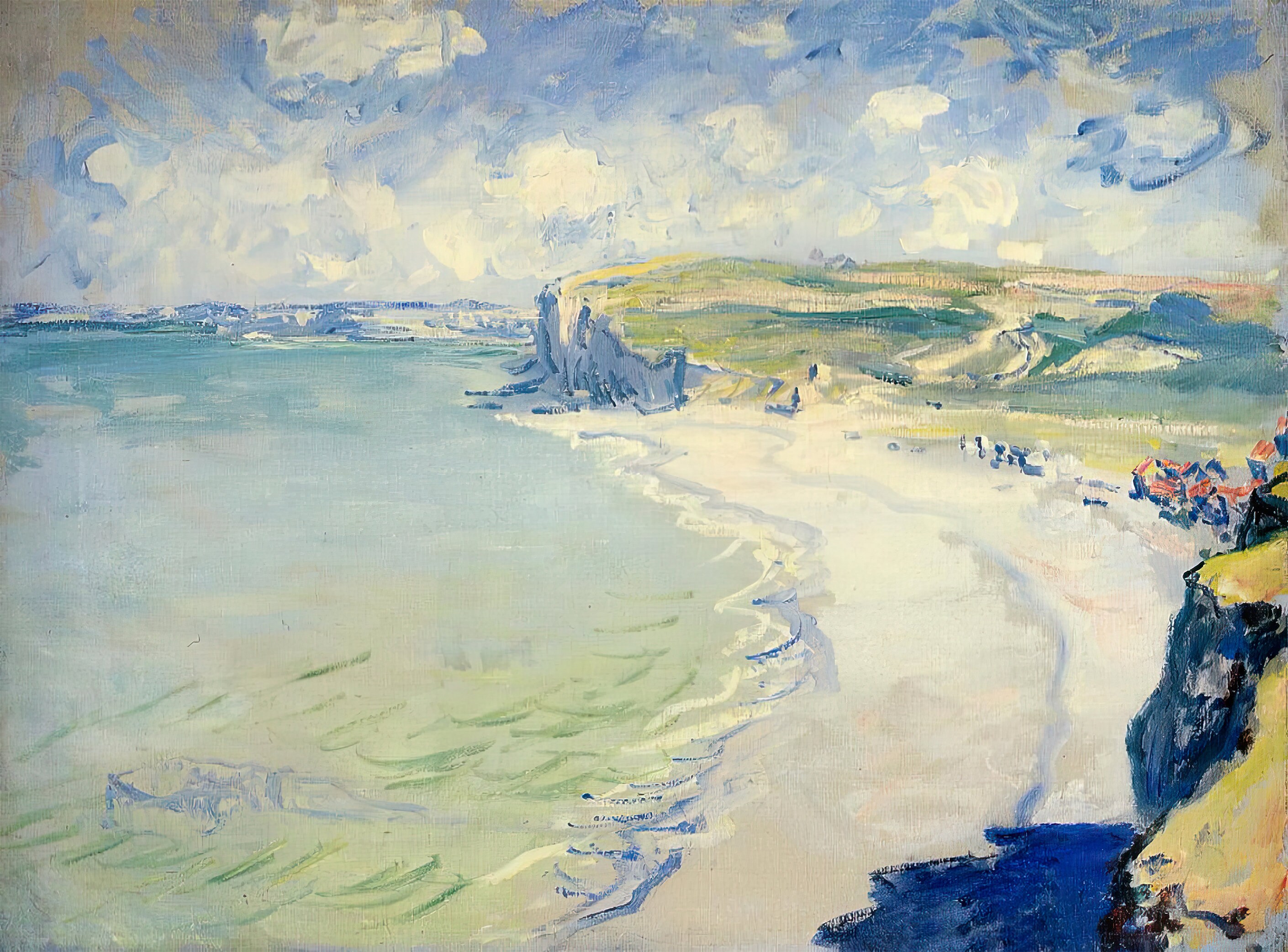 Claude Monet „Plaża w Pourville”, olej na płótnie, 1882 r.