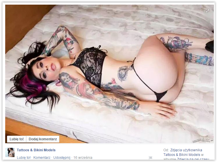 Wytatuowane modelki