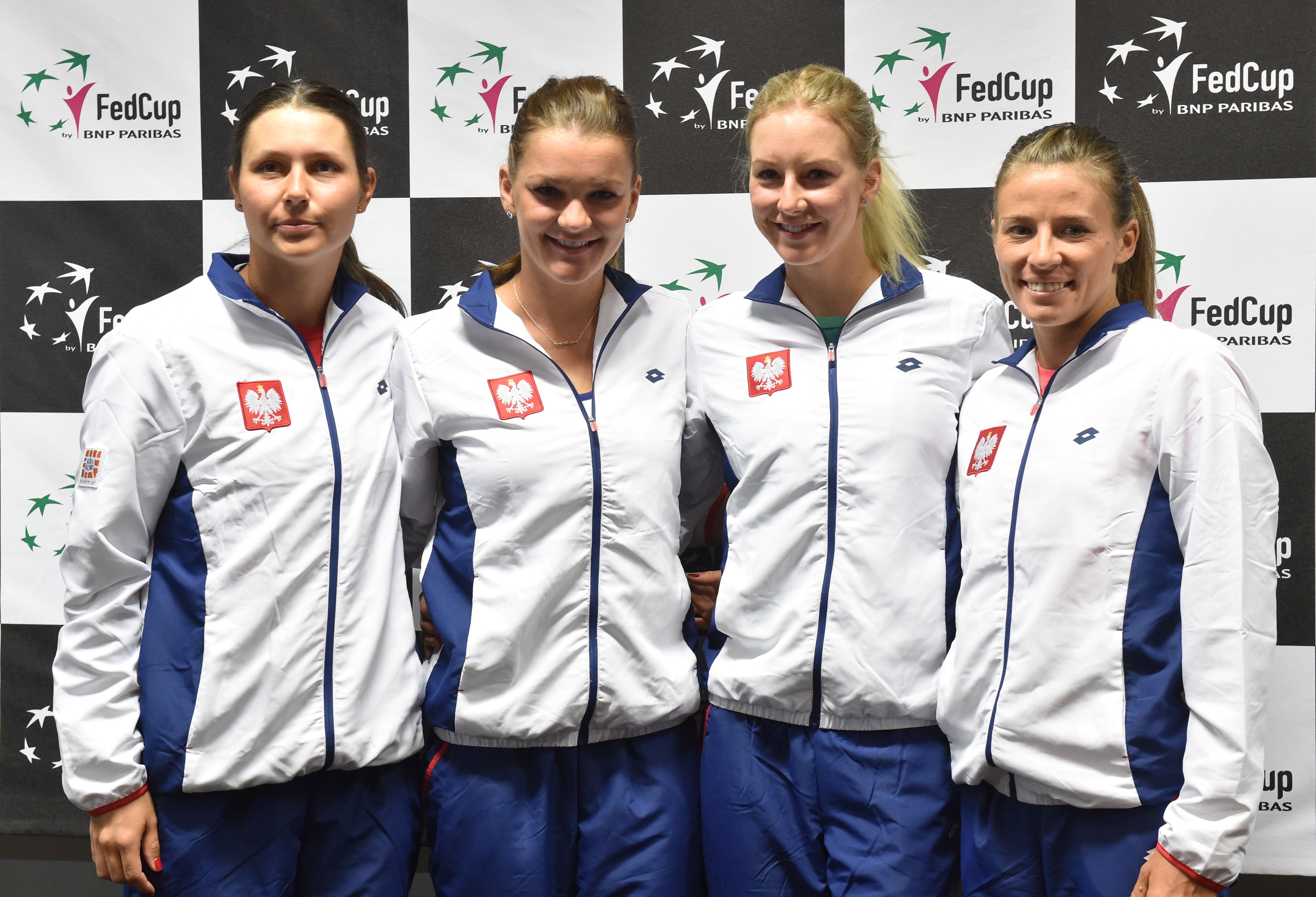 Polskie tenisistki - od lewej: Klaudia Jans-Ignacik, Agnieszka Radwańska, Urszula Radwańska i Alicja Rosolska.