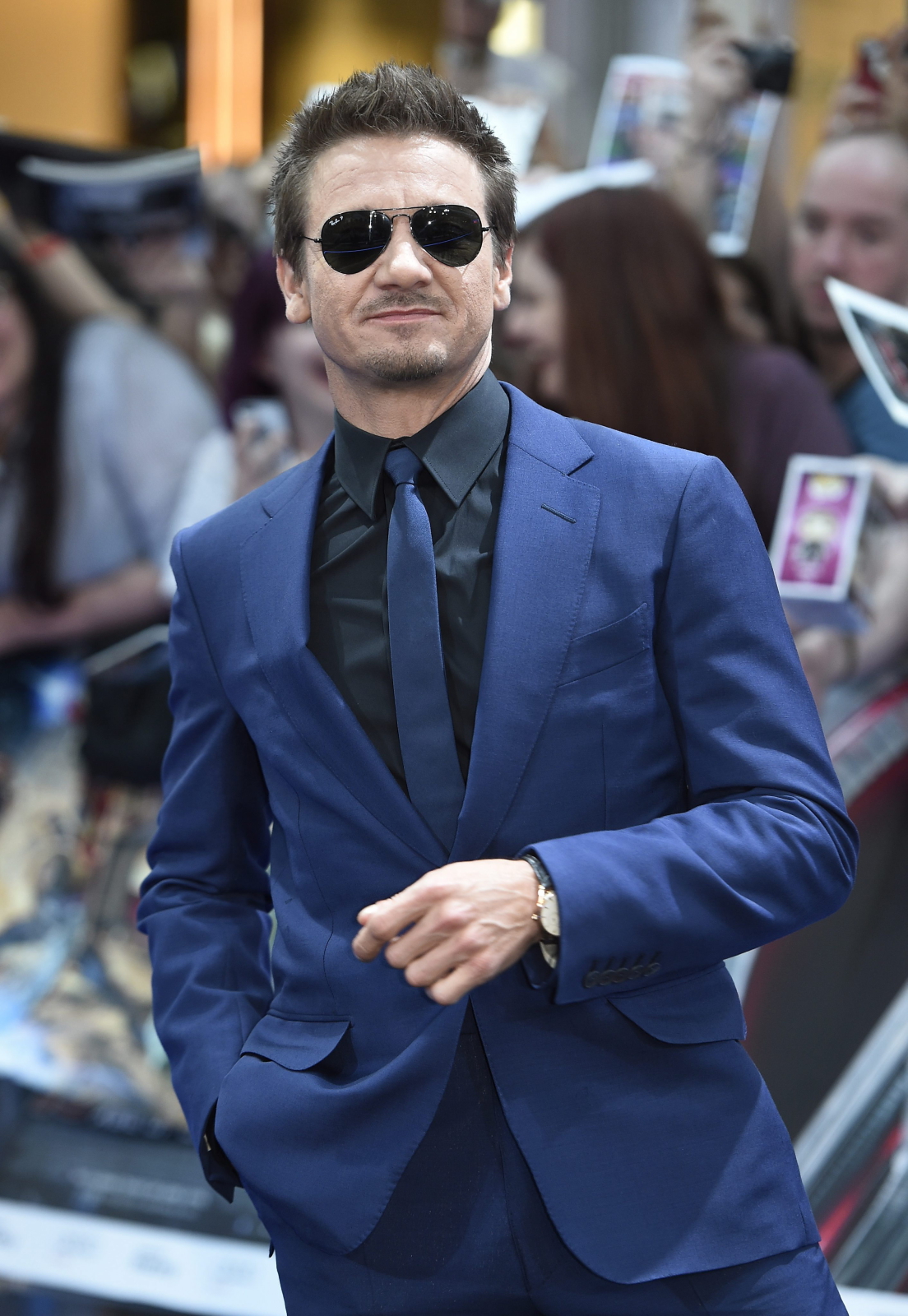 Jeremy Renner na premierze filmu