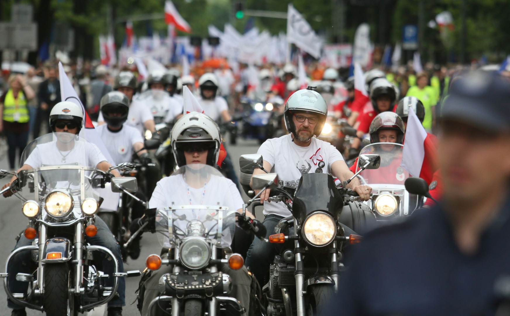 Motocykliści z KOD