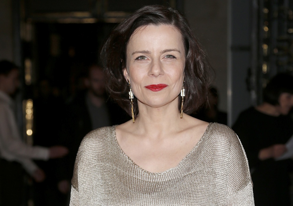Agata Kulesza na premierze filmu
