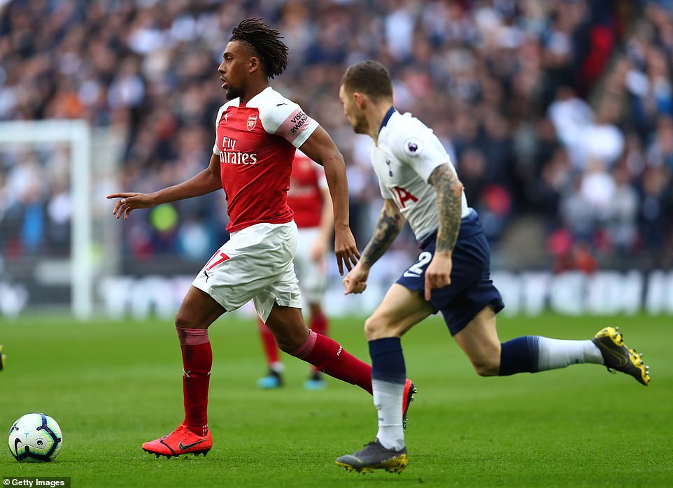 Alex Iwobi was impressive for Arsenal in their 1-1 away draw at Tottenham (Getty Images)
