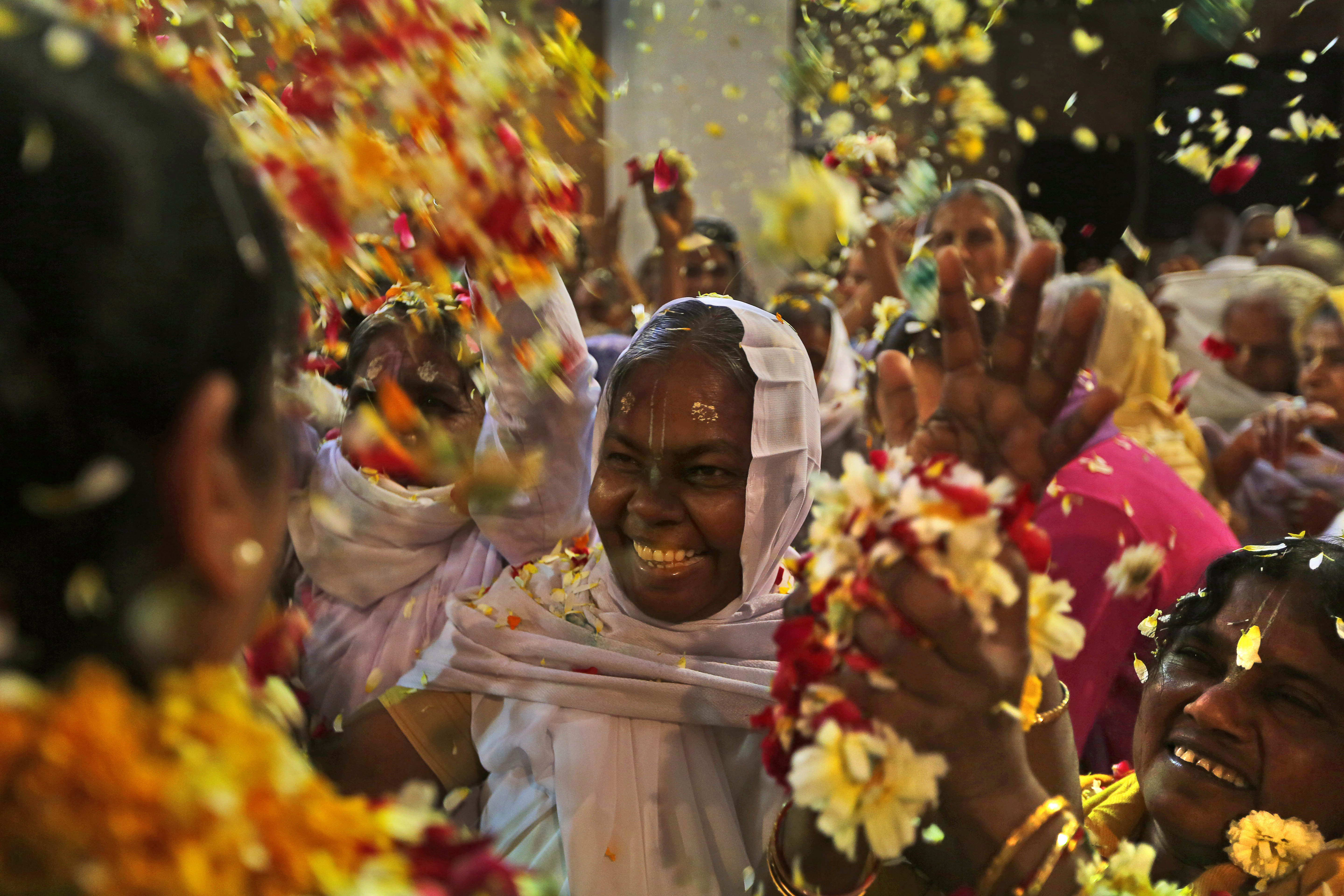 Kolorowe święto Holi w Indiach