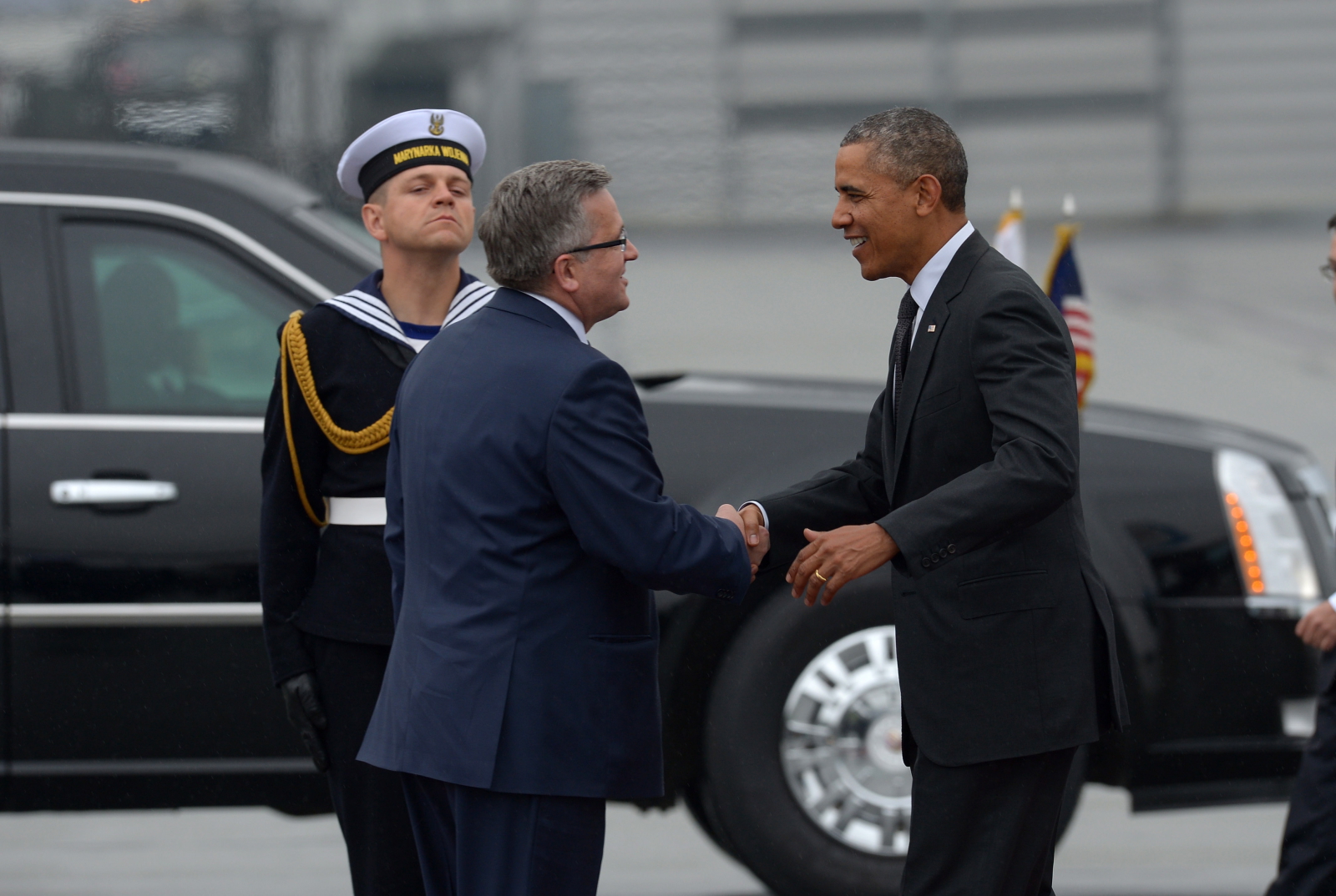 Barack Obama, mówił po angielsku, ale i po polsku.