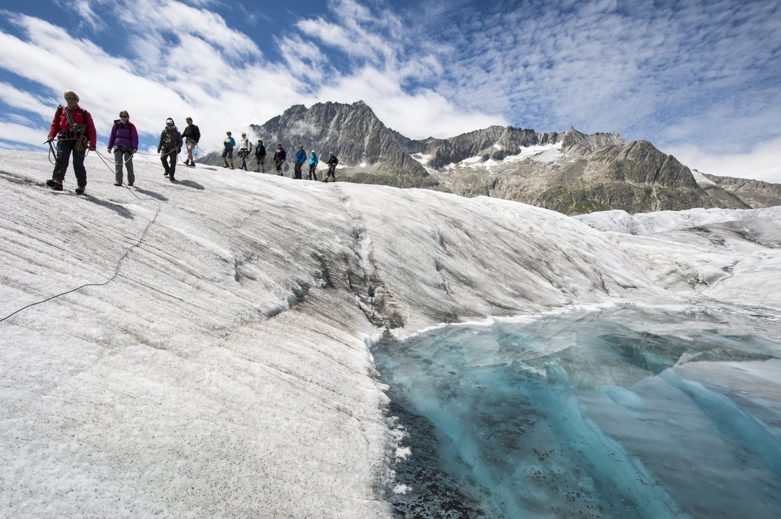 Aletsch, najdłuższy lodowiec w Europie