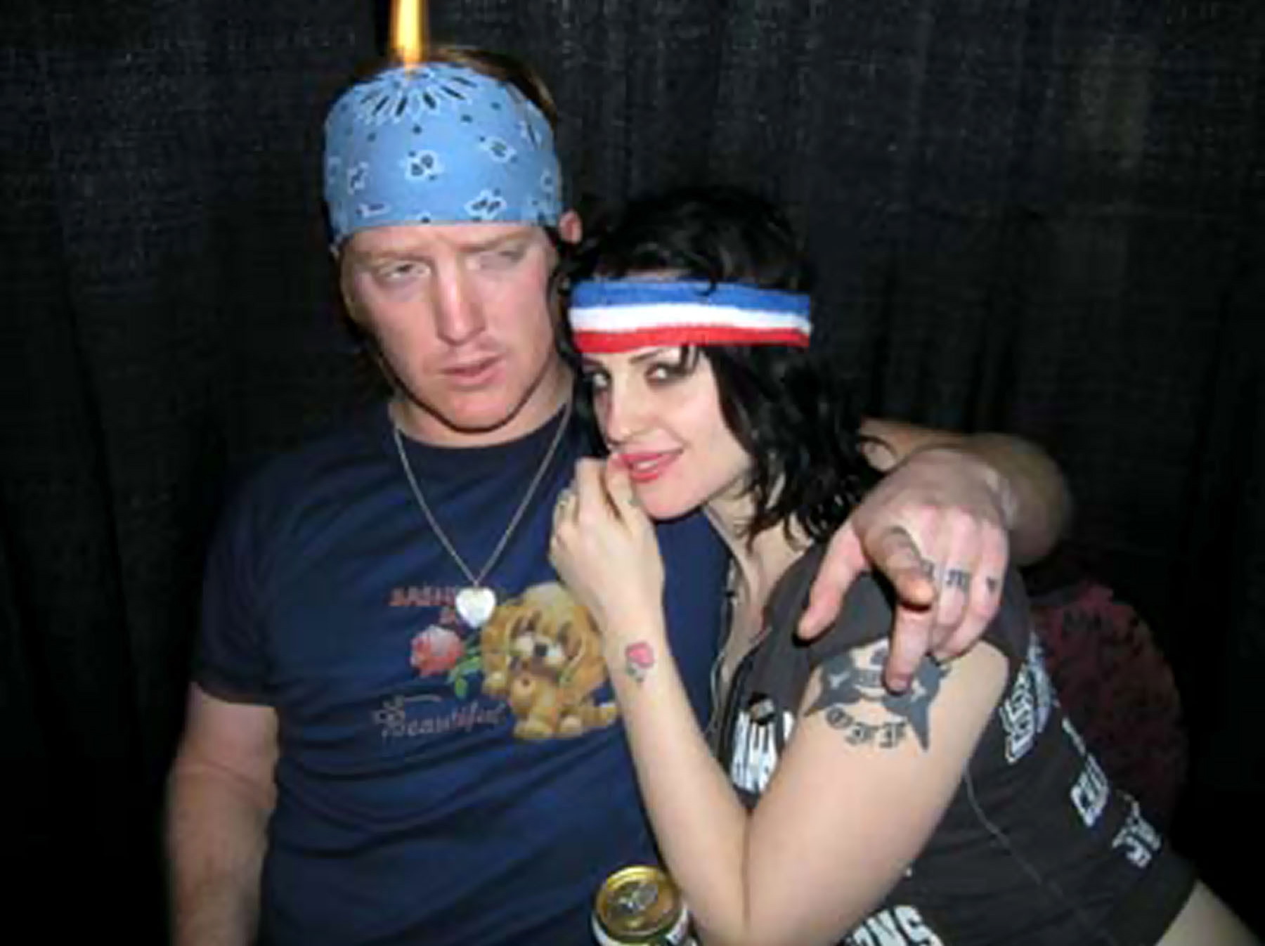12. Brody Dalle – wokalistka punkowego The Distillers (na zdjęciu towarzyszy jej Josh Homme)