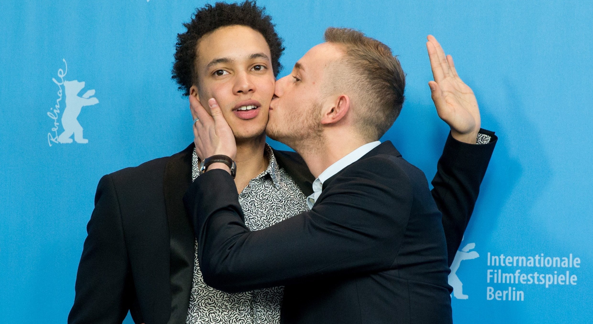 Corentin Fila i Kacey Mottet Klein podczas promocji filmu