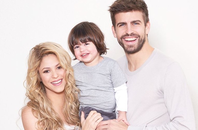 Shakira i Gerard Piqué ze starszym synkiem Milanem