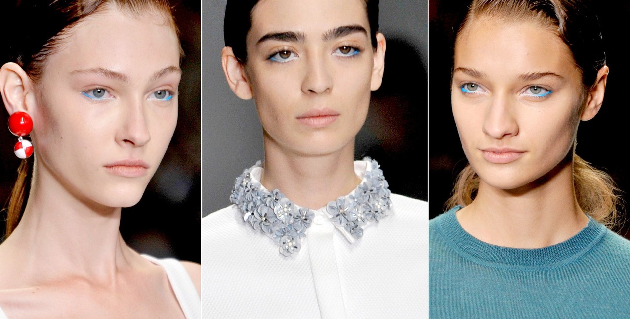 Niebieska kreska na pokazie Holly Fulton
