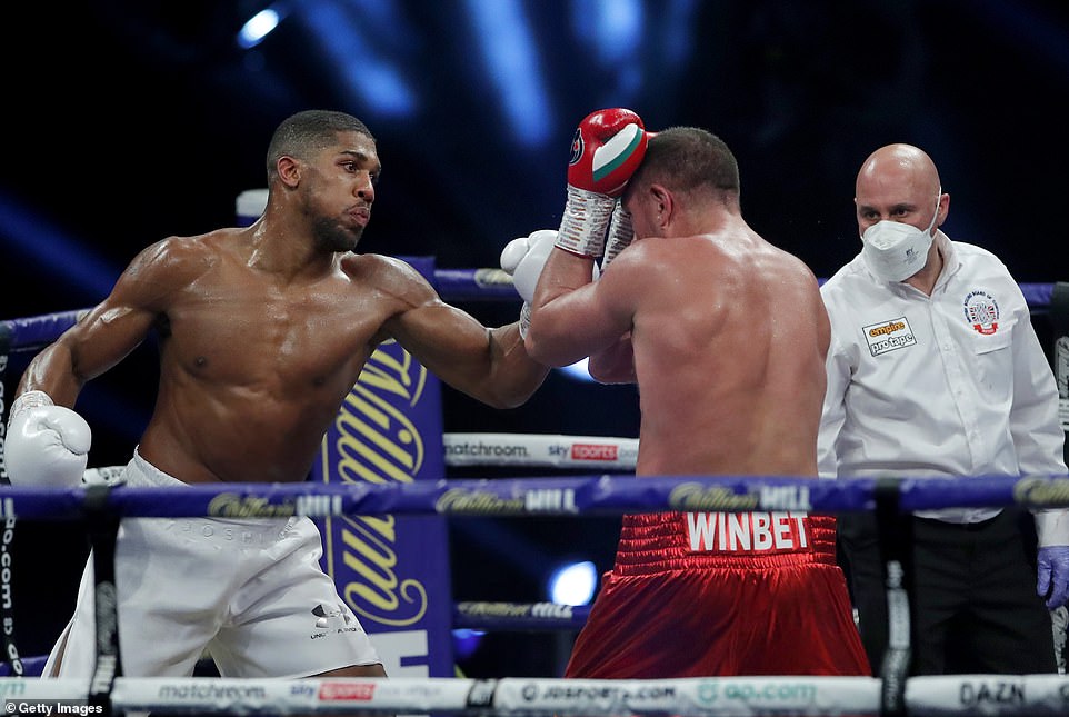 Anthony Joshua dominated Kubrat Pulev all through the game (Getty Images)