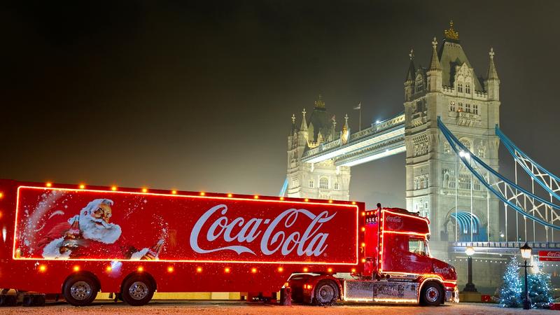 Ciężarówka ze swiątecznej reklamy Coca-Coli