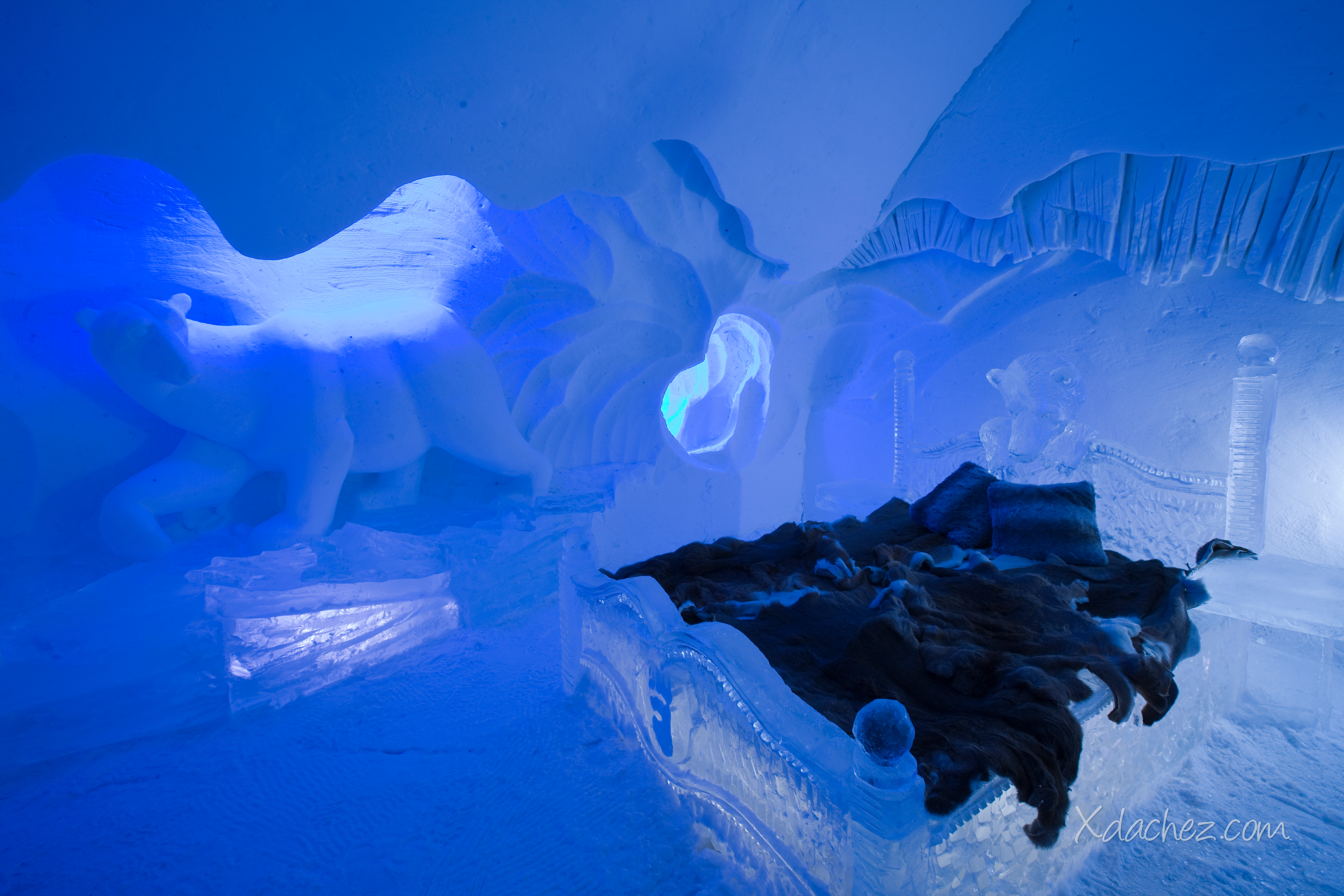 Hotel de Glace - niezwykły hotel z lodu