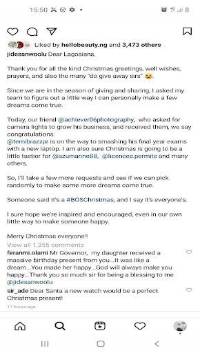 Make your wish come true this December with a #BOSChristmas