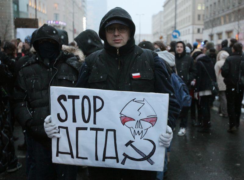 Demonstracja przeciw ACTA 4