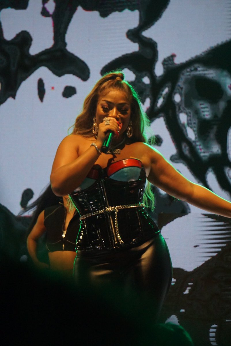 Stefflon Don at the Afrobeats Reggae Jam Rock 2019 at Landmark Event Centre, Lagos, Nigeria. (Twitter/Rico_TMG)