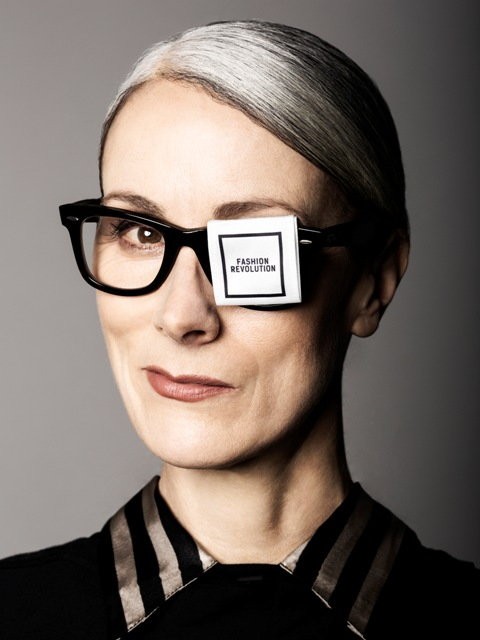 Caryn Franklin (Photographer: Trevor Leighton/Stylist: Alice Wilby/Hair: Oscar Alexander/Makeup: Lauren Baker/T-shirt: Continental Clothing/Oversized label: Mrs Bowtie)