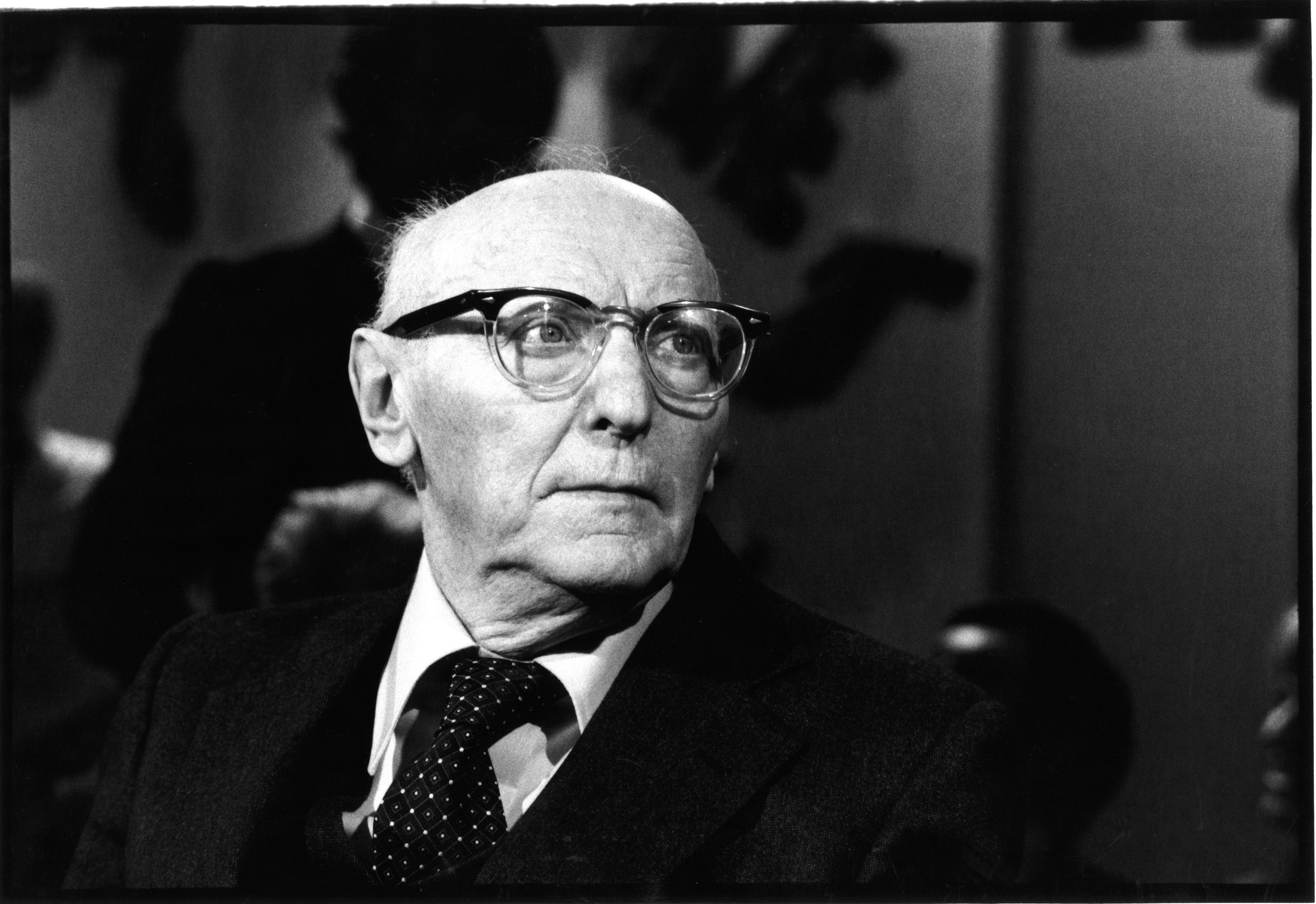 Isaac Bashevis Singer we francuskiej telewizji,  1978, fot. Ulf Andersen